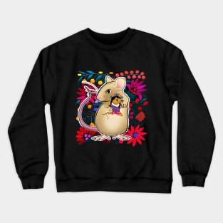 Mexican mouse with mexican doll Crewneck Sweatshirt